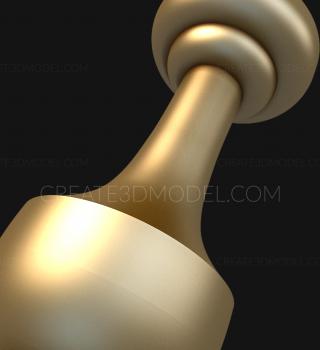 نموذج ثلاثي الأبعاد لآلة CNC الركائز 